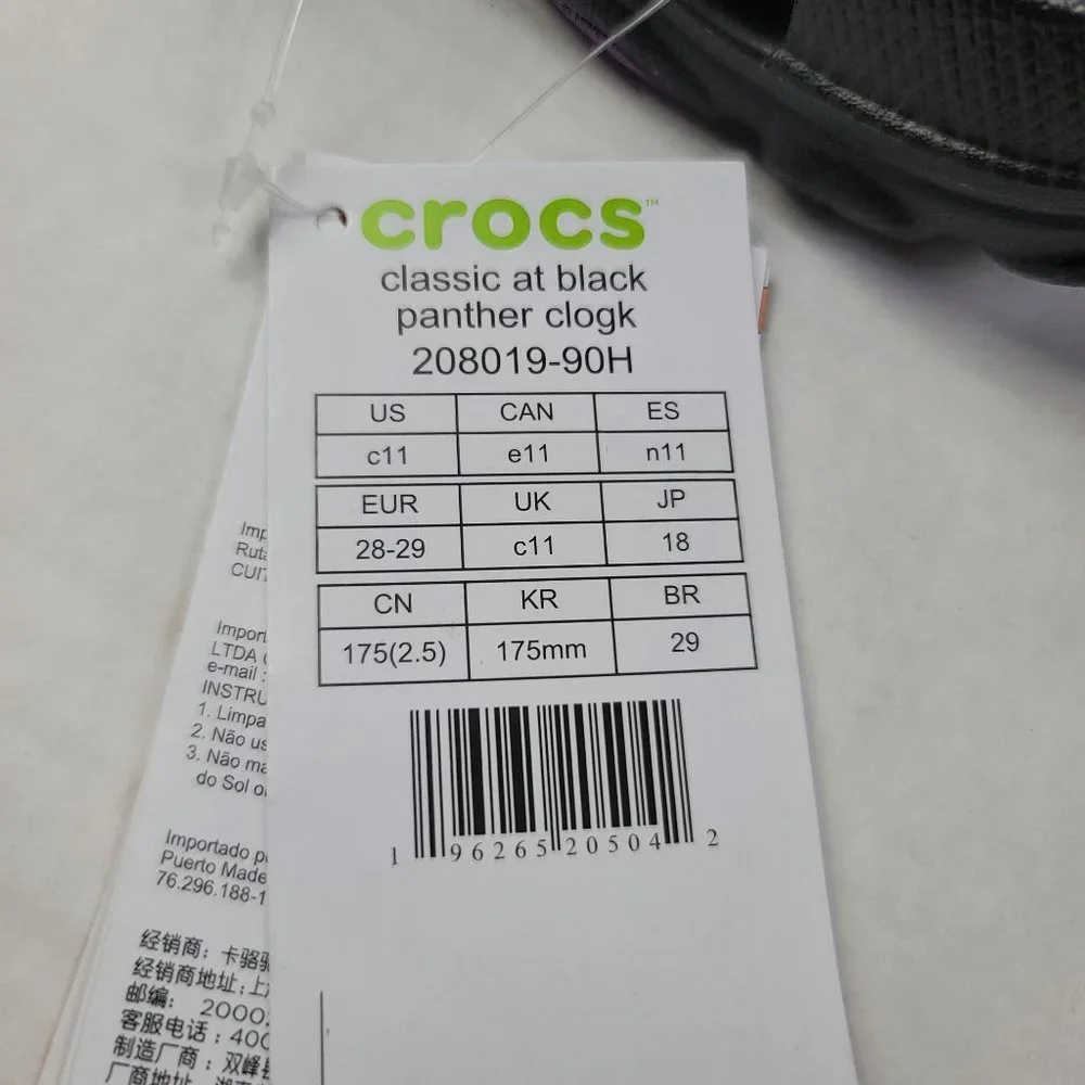 Crocs Black Panther All -Terrain Clogs - Picture 8 of 8